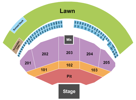 Gorge Amphitheatre RÜFÜS DU SOL Seating Chart